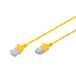 Digitus CAT 6 U-UTP Slim patch cable, 0.5 m, yellow