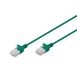Digitus CAT 6 U-UTP Slim patch cable, 3 m, green