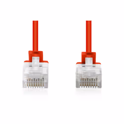 Digitus CAT 6 U-UTP Slim patch cable, 0.5 m, red, 10 pieces - Additional view 4