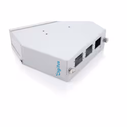 Digitus Fiber optic DIN rail splice distributor, angled, 6 SC DX/LC Quad, grey - Additional view 4