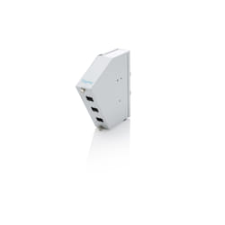 Digitus Fiber optic DIN rail splice distributor, angled, 6 SC SX/LC DX, grey