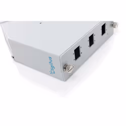 Digitus Fiber optic DIN rail splice distributor, angled, 6 SC SX/LC DX, grey - Additional view 4