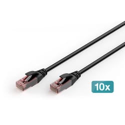 Digitus CAT 6 U/UTP outdoor patch cable, PE, 10 pieces
