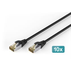 Digitus CAT 6A S/FTP outdoor patch cable, PE, 10 pieces