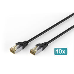 Digitus CAT 6A S/FTP outdoor patch cable, PE, 10 pieces