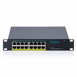 Digitus 10" Gigabit 16-Port Unmanaged PoE+ Switch (120W) - Additional view 2