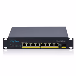 Digitus 10" 2.5G 8-Port Unmanaged PoE+ Switch with 1× 10G SFP+ - Additional view 2