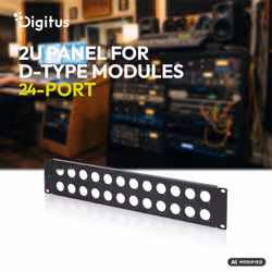 Digitus 2U rack panel for 24 x D-Type modules - Additional view 2
