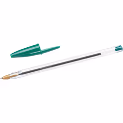 BIC Cristal Original Ballpoint Pens Medium Point (1.0 mm) â Green, Box of 50