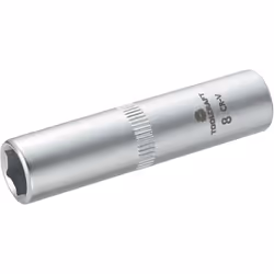 Toolcraft 816097, Socket, 1/4", Metric, 1 head(s), 8 mm, Chromium-vanadium steel