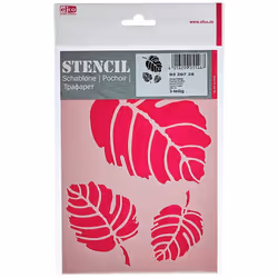9320728 Stencil Leaves / 3 Designs DIN A 5, 21 x 15 x 1 cm