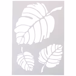 9320728 Stencil Leaves / 3 Designs DIN A 5, 21 x 15 x 1 cm