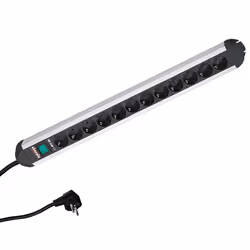 Bachmann 330.073, 1.75 m, Indoor, Angled, 1.5 mm², Aluminium, Aluminium, Black