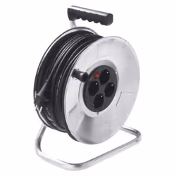 Bachmann 398.182, 50 m, IP20, Steel, Black, Silver, 4 AC outlet(s), 250 V