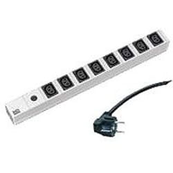 Bachmann 333.408 power distribution unit (PDU) 8 AC outlet(s) 1U Black, Grey, Silver