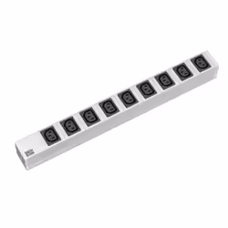 Secomp 19.07.1202, 2 m, C13 coupler, Aluminium, Aluminium, 9 AC outlet(s), 250 V