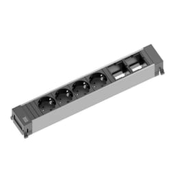 Bachmann 916.030 power extension 4 AC outlet(s) Black