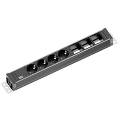Bachmann 922.0071 power extension 3 m 4 AC outlet(s) Indoor Anthracite, Silver