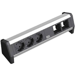 Bachmann 3x Schuko 2x GST18 power extension 3 AC outlet(s) Black, Silver
