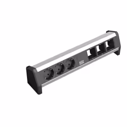 Bachmann 902.002, Black, Silver, 3 AC outlet(s), 230 V, 16 A