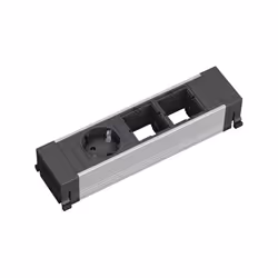 Bachmann 916.001, 0.1 m, Aluminium, Black, 1 AC outlet(s), 1 pc(s)