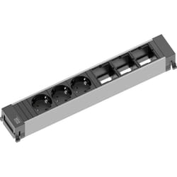 Bachmann POWER FRAME power extension 0.2 m 3 AC outlet(s) Indoor Black, Grey