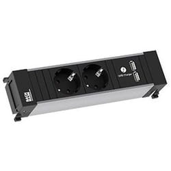 Bachmann 916.1193 power extension 2 m 2 AC outlet(s) Indoor Black