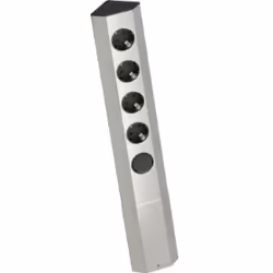 Bachmann 923.007, 2 m, Indoor, Type F, Stainless steel, 4 AC outlet(s), 1 pc(s)