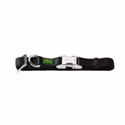 dog collar black large
