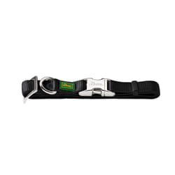 dog collar black large