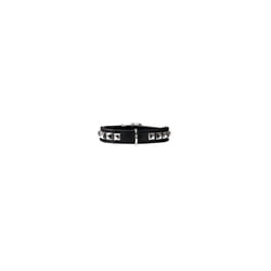 Rocky Petit Nickel Collar, 30/23 x 27 cm, Small, Nappa Black
