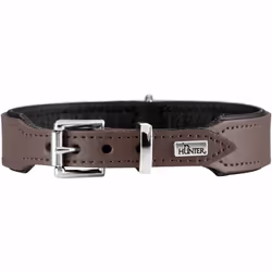 Hunter Collar Basic, Dog, Standard collar, Black, Brown, Faux leather, Leather, Monochromatic, XS-S