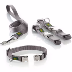 Hunter Vario Basic Alu-Strong Grey Nylon, Plastic Extra large Dog Standard collar