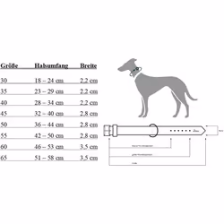 HUNTER Softie Dogs Collar, Red, 60