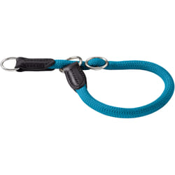 Hunter Training collar Freestyle Teal Leather, Nylon, Polyamide, Rope M Dog
