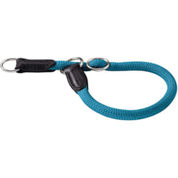 Hunter Training collar Freestyle Teal Leather, Nylon, Polyamide, Rope L-XL Dog