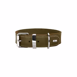 Collar Aalborg Special, 35 67270 Soft genuine cow leather, olive
