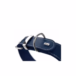 AALBORG SPECIAL Dog Collar Leather Durable Comfortable 55 (M) Dark Blue