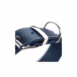 AALBORG SPECIAL Dog Collar Leather Durable Comfortable 55 (M) Dark Blue