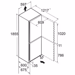 Liebherr CNd 5223, 330 L, No Frost (fridge), SN-T, 10 kg/24h, D, White