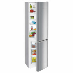 296 litre Fridge Freezer SMART Frost Class E Silver