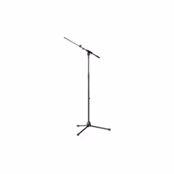König & Meyer 21080-300-55, Boom microphone stand, Tripod base, Black, Steel, 3/8", 92.5 cm
