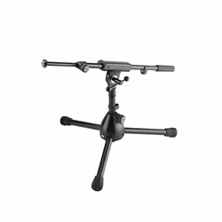König & Meyer 25950, Boom microphone stand, Tripod base, Black, Steel, Zinc, 5/8"