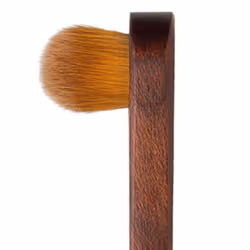 da Vinci Cosmetics Series 925 with Face Brush/Custom Kebony Wood Handle/Extra Fine Synthetic Fibers  Size 11  0.5 Pound