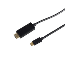 S/CONN 10-56025 video cable adapter 1 m HDMI Type A (Standard) USB Type-C Black