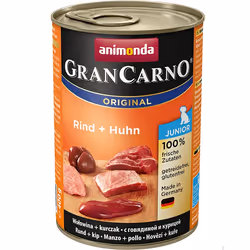 animonda GranCarno Original, Junior, Beef, Chicken, 400 g, Sugar free, Soy free