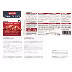 animonda GranCarno multi meat cocktail Beef, Chicken, Game, Heart, Turkey Adult 800 g
