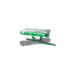 UNGER ErgoTec 2-in1 Window Cleaner Starter Kit - Squeegee & Microfibre Power Washer Sleeve