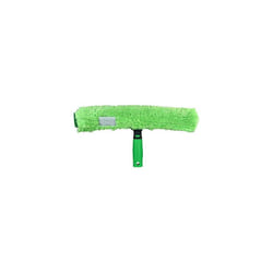 UNGER 79020 MicroStrip Window Washer Sleeve 35cm with ErgoTec T-bar Handle - Microfibre Window Cleaner for Hand Wash or Telescopic Window Cleanin