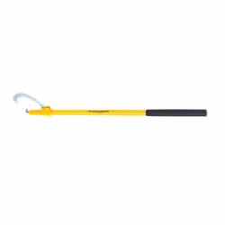 Ochsenkopf Aluminium turning hook, Closed end hook, Swivel hook, Aluminium, J-hook, Yellow, Black, 1560 mm